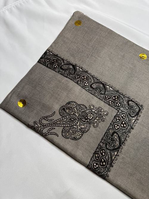 Luxury Grey Yemeni Shemagh
