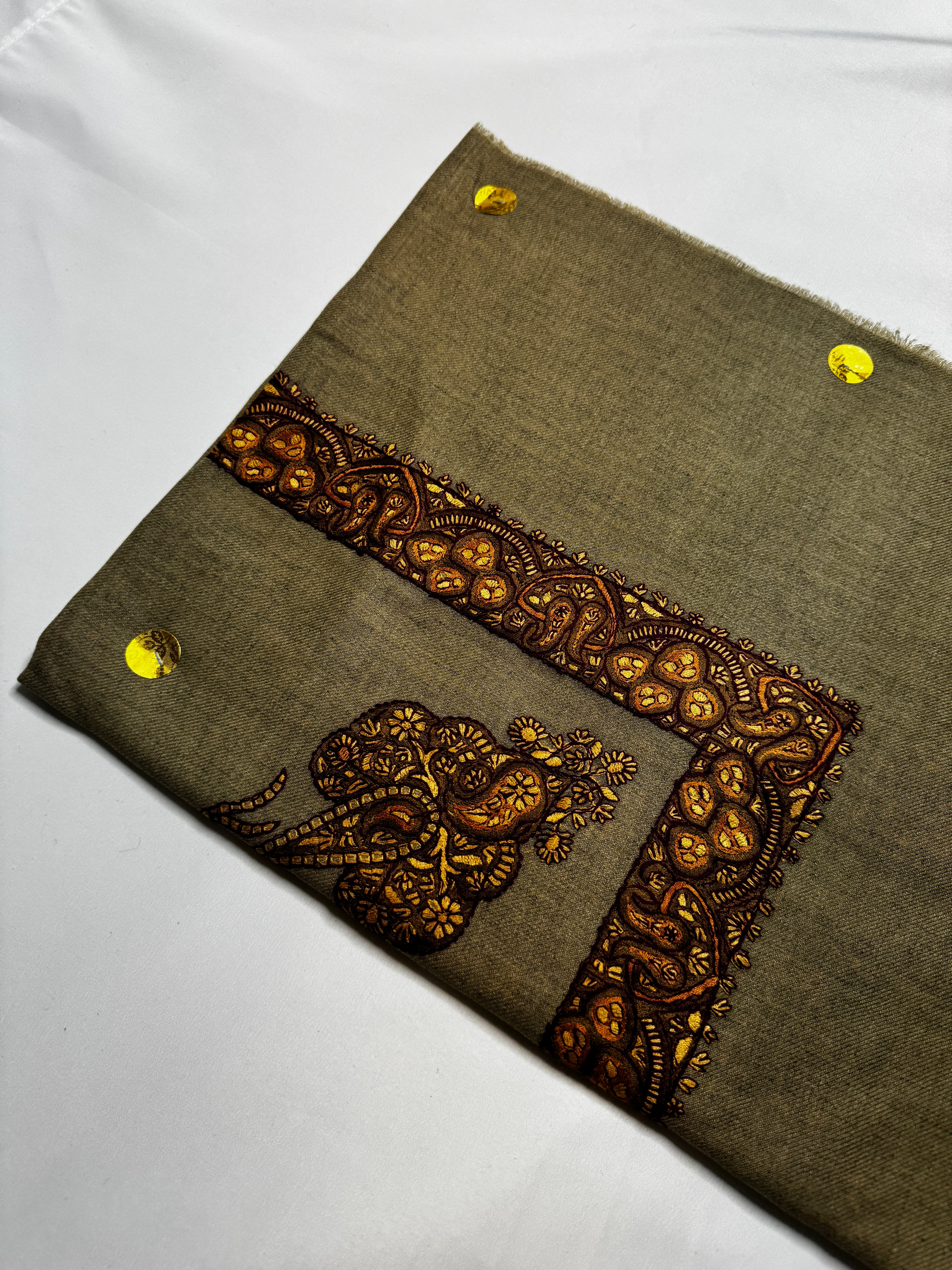 Luxury Olive Yemeni Shemagh