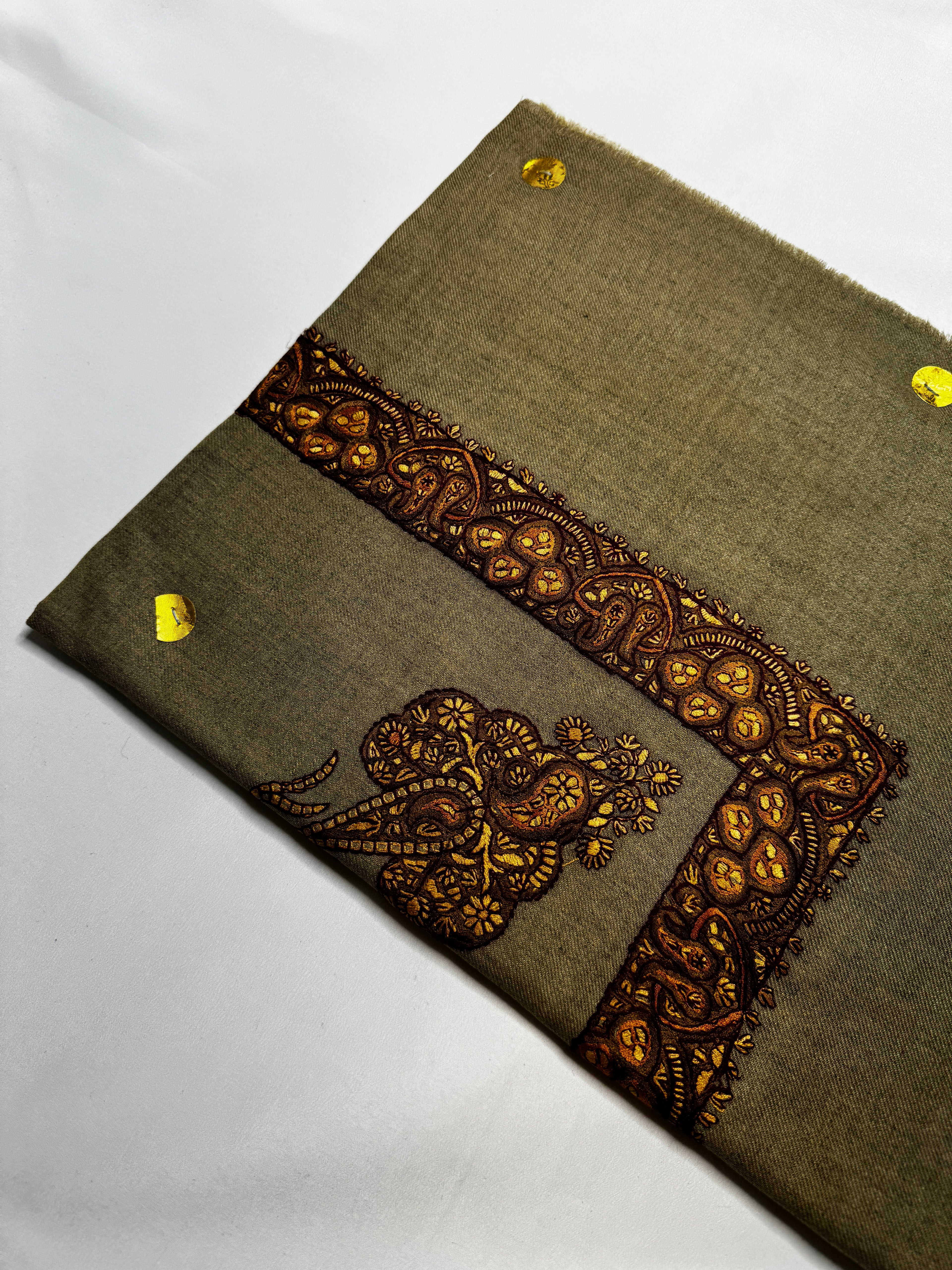 Luxury Olive Yemeni Shemagh